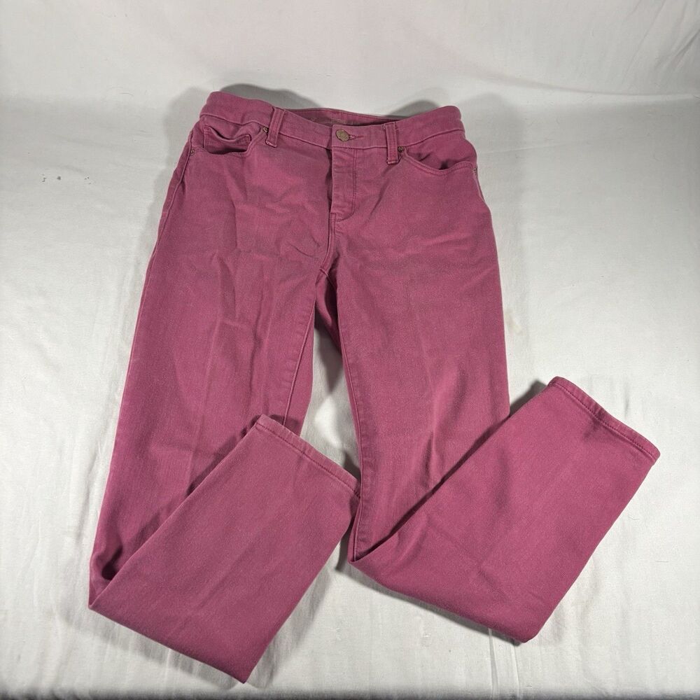 Chicos Girlfriend So Slimming Pink Jeans Womens Size 2R 00R